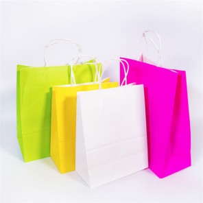 Kraft Paper Väskor med Vridna handtag